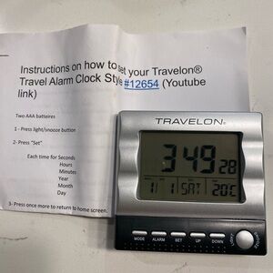 Digital Travel Alarm Clock Foldable